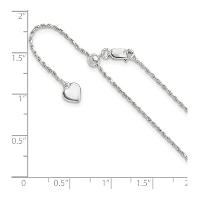 Sterling Silver 1.2mm Diamond-Cut Rope Chain – view 7