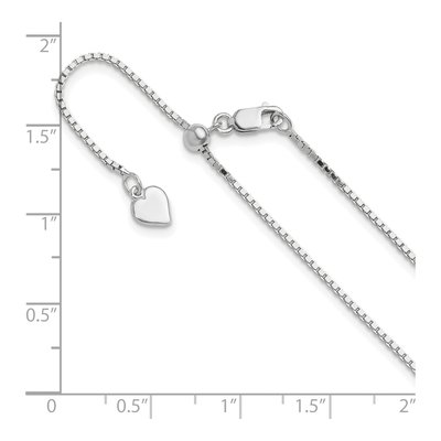Sterling Silver 1.1mm Box Chain – view 8