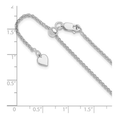 Sterling Silver 1.6mm Wheat Chain – view 7