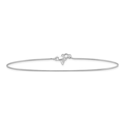 Sterling Silver 0.95mm Snake Chain Anklet – view 4
