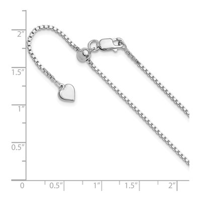 Sterling Silver 1.3mm Box Chain – view 7
