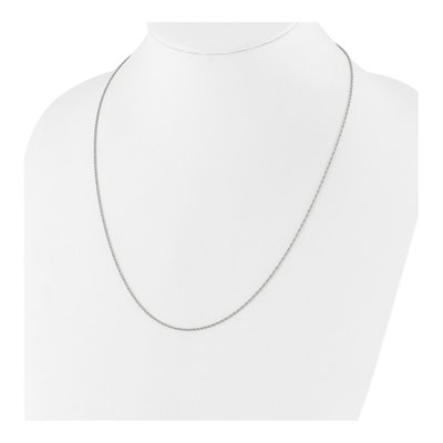 Sterling Silver 1.35mm Diamond-Cut Rope Chain – view 6