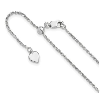 Sterling Silver 1.35mm Diamond-Cut Rope Chain