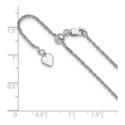 Sterling Silver 1.55mm Rope Chain – view 7