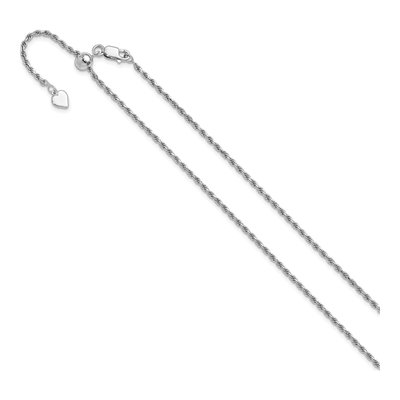 Sterling Silver 2mm Diamond-Cut Rope Chain – view 3