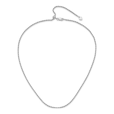Sterling Silver 2mm Diamond-Cut Rope Chain – view 5