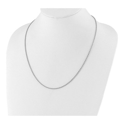 Sterling Silver 2mm Diamond-Cut Rope Chain – view 6