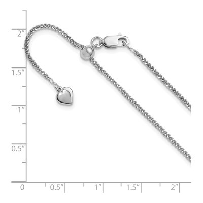 Sterling Silver 1.45mm Diamond-Cut Square Wheat Chain – view 8