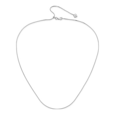 Sterling Silver 1mm Diamond-Cut Square Snake Chain – view 5