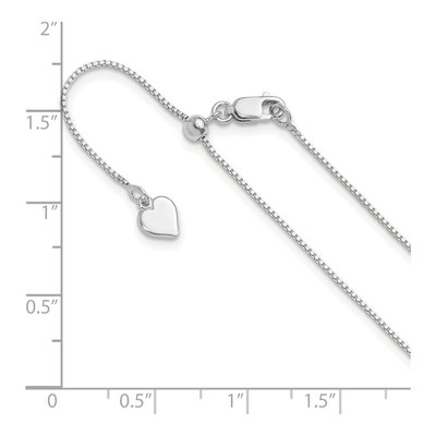 Sterling Silver 0.85mm Box Chain – view 7