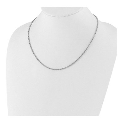 Sterling Silver 2.25mm Diamond-Cut Rope Chain – view 4