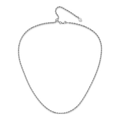 Sterling Silver 2.25mm Diamond-Cut Rope Chain – view 5
