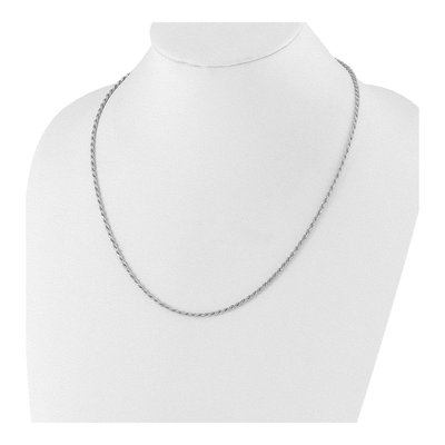 Sterling Silver 2.25mm Diamond-Cut Rope Chain – view 6