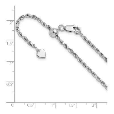 Sterling Silver 2.25mm Diamond-Cut Rope Chain – view 7