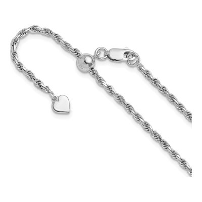 Sterling Silver 2.25mm Diamond-Cut Rope Chain