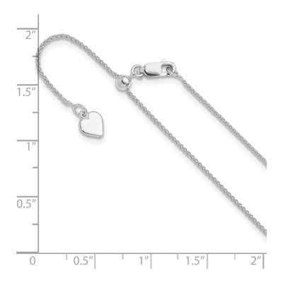 Sterling Silver 1mm Wheat Chain – view 7