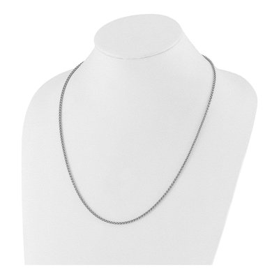 Sterling Silver 2.5mm Wheat Chain – view 3