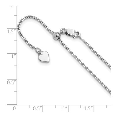 Sterling Silver 1.4mm Curb Chain – view 7