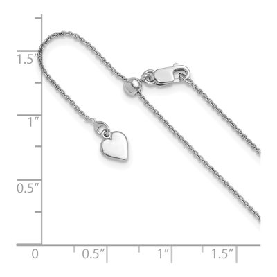 Sterling Silver 0.95mm Rolo Chain – view 7