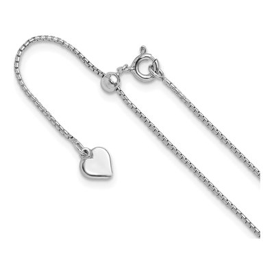Sterling Silver 0.95mm Round Box Chain