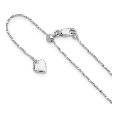 Sterling Silver 0.95mm Singapore Chain