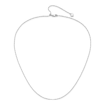 Sterling Silver 0.95mm Singapore Chain – view 5