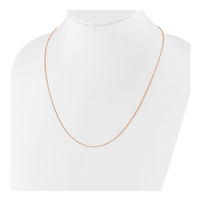Rose Gold-Plated Sterling Silver 0.85mm Box Chain – view 6