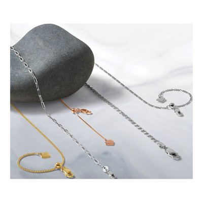 Rose Gold-Plated Sterling Silver 0.85mm Box Chain – view 8