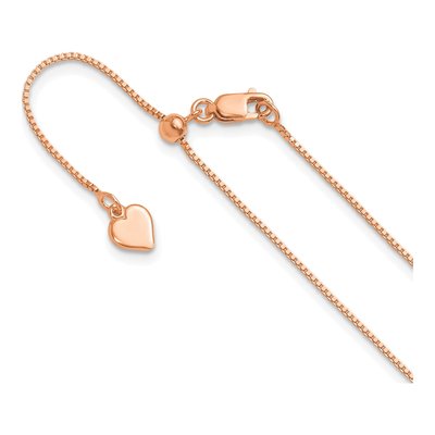 Rose Gold-Plated Sterling Silver 0.85mm Box Chain