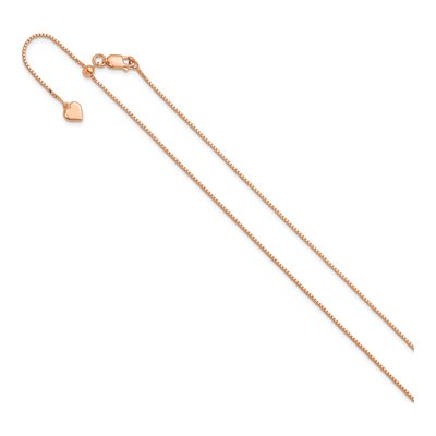 Rose Gold-Plated Sterling Silver 0.95mm Box Chain – view 3