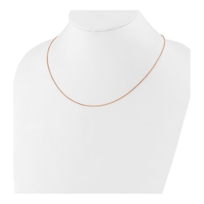 Rose Gold-Plated Sterling Silver 0.95mm Box Chain – view 4