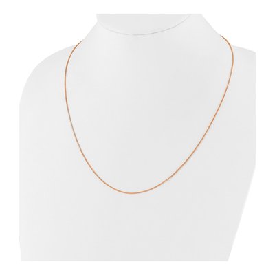 Rose Gold-Plated Sterling Silver 0.95mm Box Chain – view 6