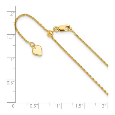 Gold-Plated Sterling Silver 1mm Wheat Chain – view 7