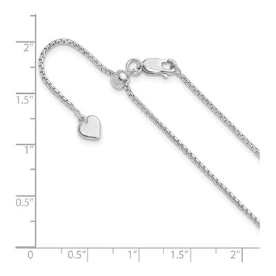 Sterling Silver 1.25mm Round Box Chain – view 7