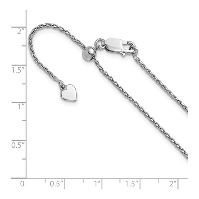 Sterling Silver 1.5mm Diamond-Cut Wheat Chain – view 7