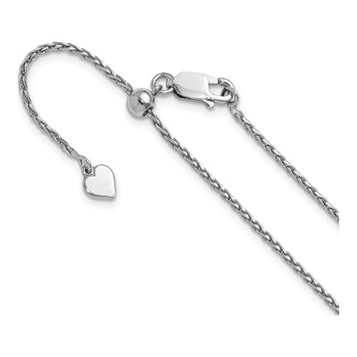 Sterling Silver 1.5mm Diamond-Cut Wheat Chain