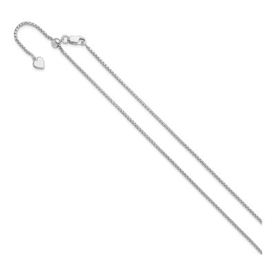Sterling Silver 1.5mm Round Box Chain – view 3