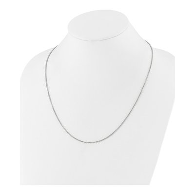 Sterling Silver 1.5mm Round Box Chain – view 6