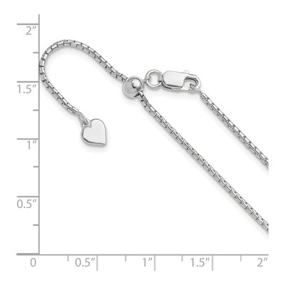 Sterling Silver 1.5mm Round Box Chain – view 7