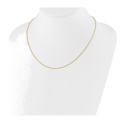 Gold-Plated Sterling Silver 1.2mm Diamond-Cut Rope Chain – view 4