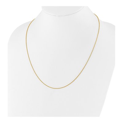 Gold-Plated Sterling Silver 1.2mm Diamond-Cut Rope Chain – view 6
