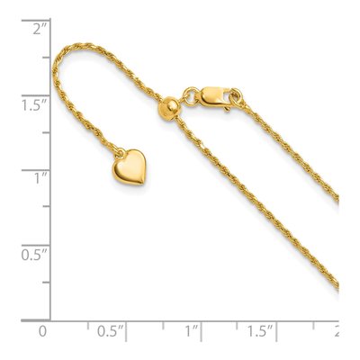 Gold-Plated Sterling Silver 1.2mm Diamond-Cut Rope Chain – view 7