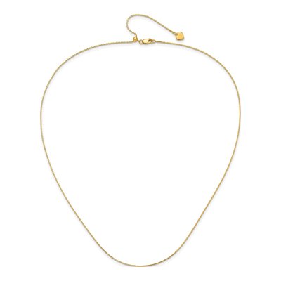 Gold-Plated Sterling Silver 0.85mm Box Chain – view 5
