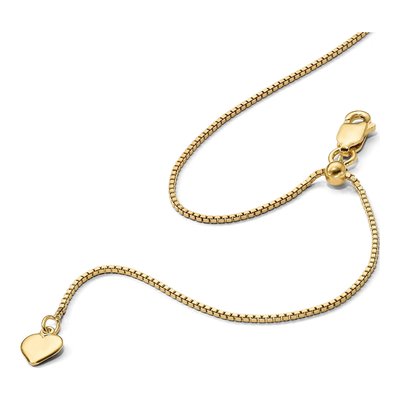 Gold-Plated Sterling Silver 0.85mm Box Chain – view 8
