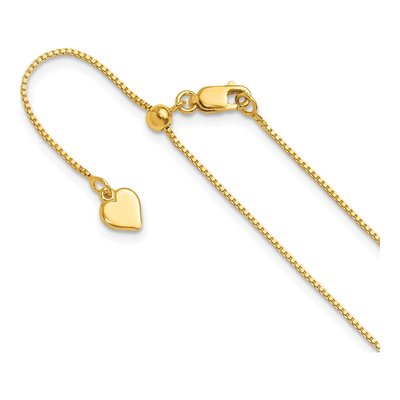 Gold-Plated Sterling Silver 0.85mm Box Chain