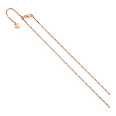 Rose Gold-Plated Sterling Silver 1.1mm Box Chain – view 3