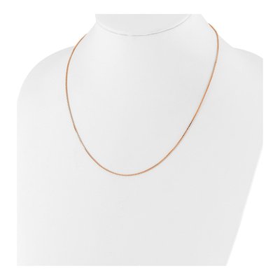 Rose Gold-Plated Sterling Silver 1.1mm Box Chain – view 4