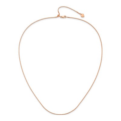 Rose Gold-Plated Sterling Silver 1.1mm Box Chain – view 5
