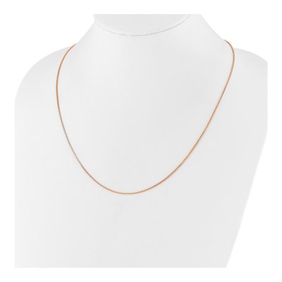 Rose Gold-Plated Sterling Silver 1.1mm Box Chain – view 6