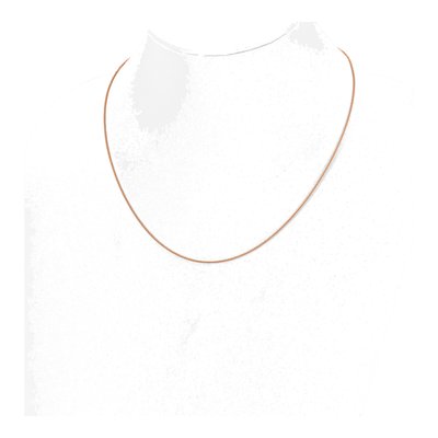Rose Gold-Plated Sterling Silver 1mm Wheat Chain – view 4